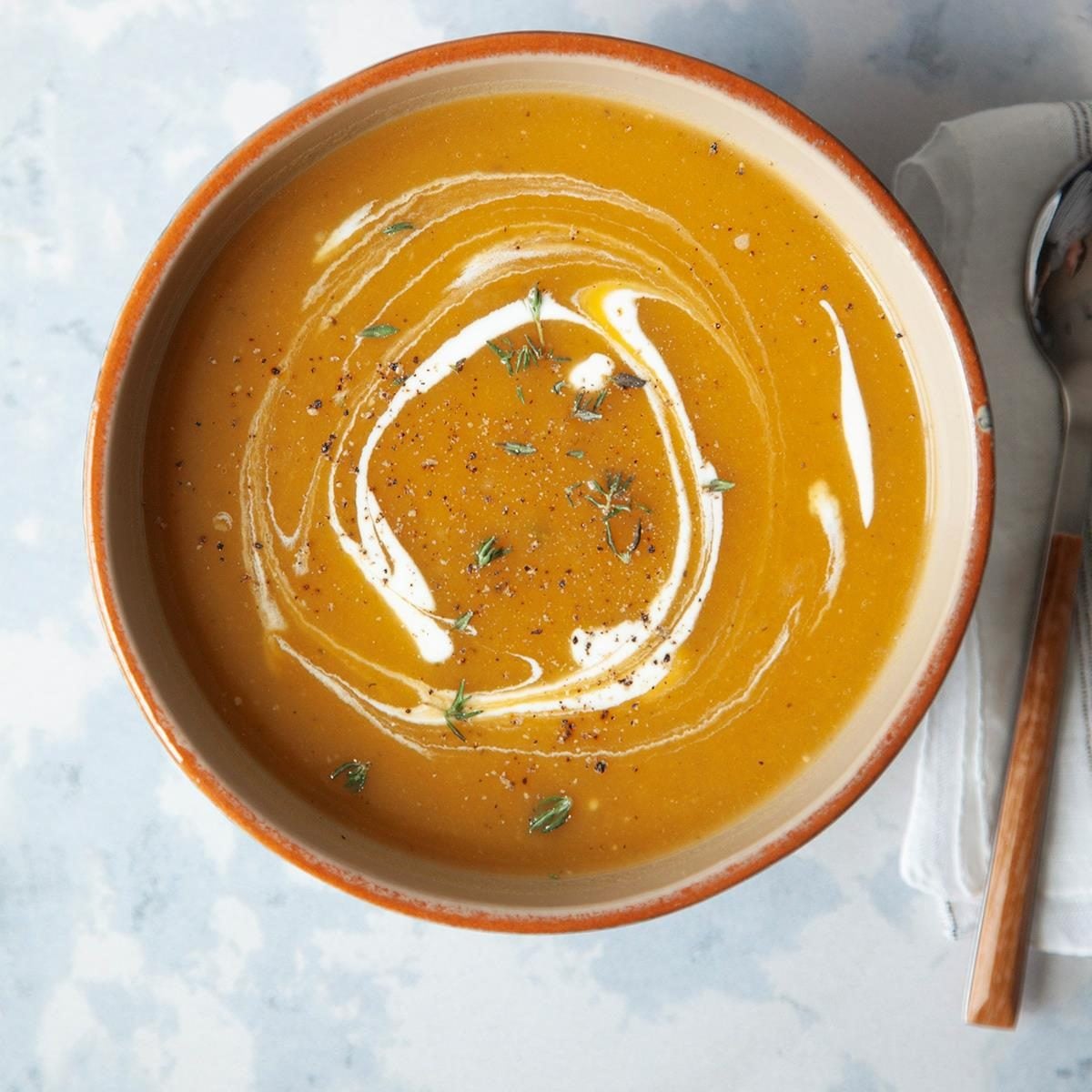 Easy Slow Cooker Butternut Squash: Healthy Keto & Vegan Soup